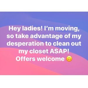 Moving Sale! 🥳